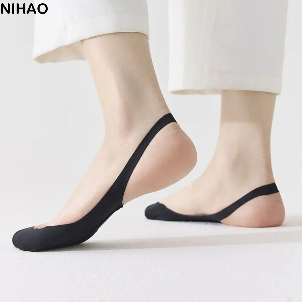 4Pairs Simple Ultra-thin Ice Silk Socks Anti-slip Invisible Half Feet Socks Shallow Mouth Hosiery Half Palm Boat Socks Women
4Pairs Simple Ultra-thin Ice Silk Socks Anti-slip Invisible Half Feet Socks Shallow Mouth Hosiery Half Palm Boat Socks Women