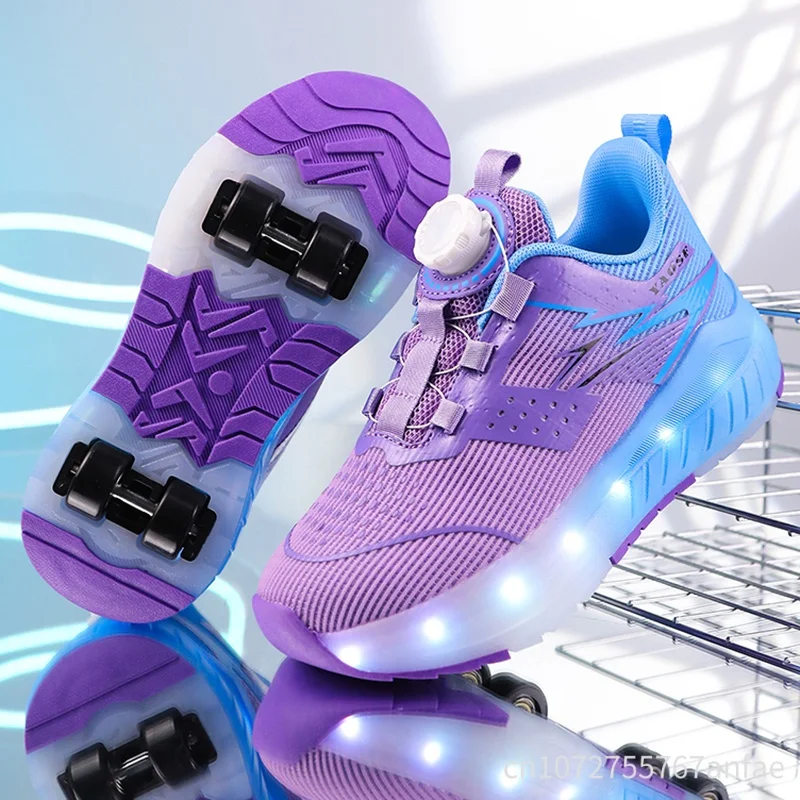 Children's Roller Skates LED Light up Roller Skates Detachable Dual-Use Sports Shoes Teenage Chargeable Lights Wheel Skate Shoes
Children's Roller Skates LED Light up Roller Skates Detachable Dual-Use Sports Shoes Teenage Chargeable Lights Wheel Skate Shoes