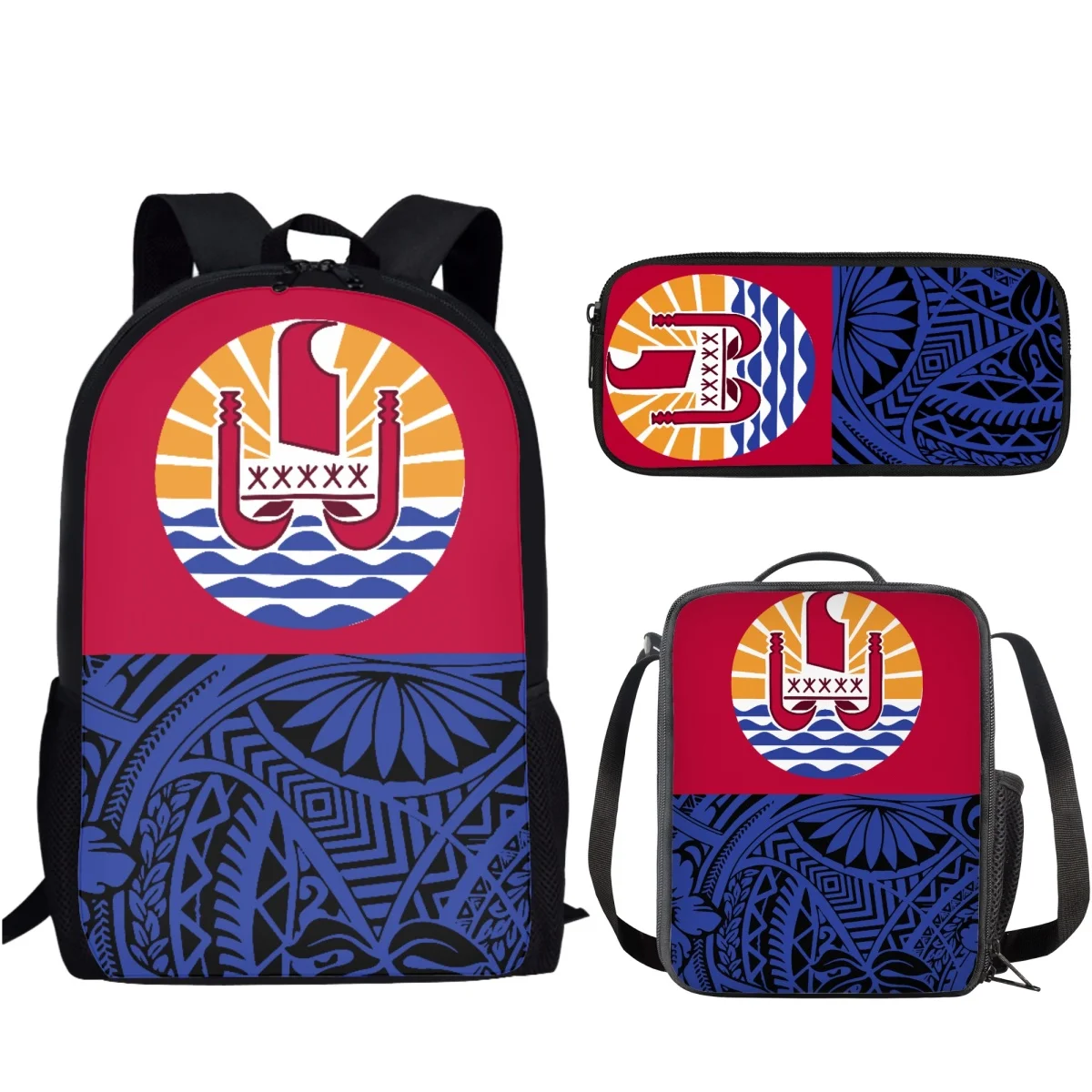 French Polynesia Children School Bags for Boys Girls 3Pcs/Set Book Backpack Large Capacity Backpacks with Lunch Box/Pence Case
French Polynesia Children School Bags for Boys Girls 3Pcs/Set Book Backpack Large Capacity Backpacks with Lunch Box/Pence Case