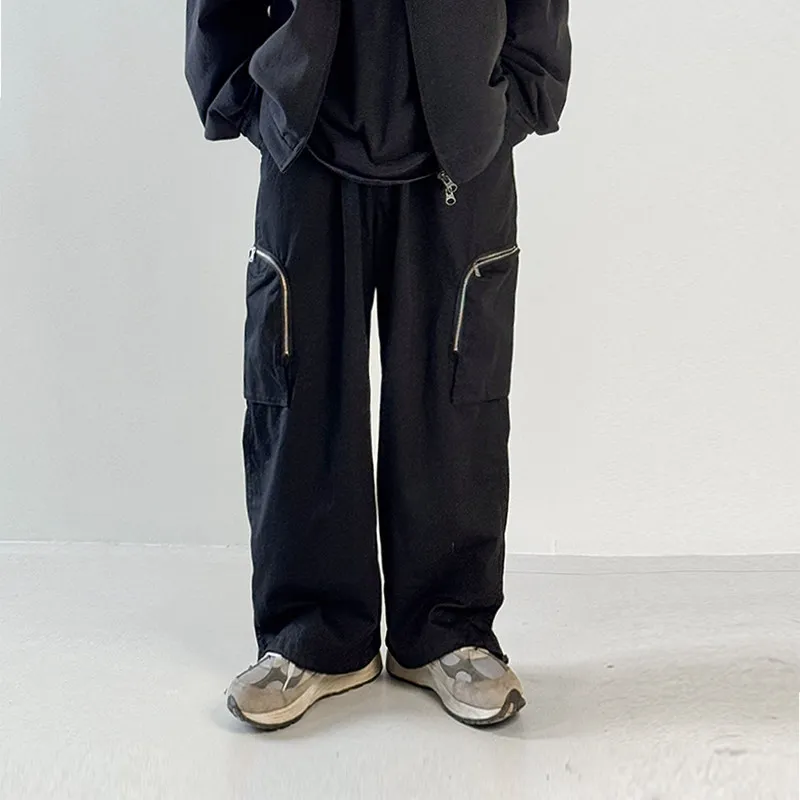 Мужские широкие брюки в стиле американского ретро-рабочего стиля, свободные, модные, брендовые, с молнией, 3D-карманами, из чистого хлопка, в стиле парашютиста, длинные
Мужские широкие брюки в стиле американского ретро-рабочего стиля, свободные, модные, брендовые, с молнией, 3D-карманами, из чистого хлопка, в стиле парашютиста, длинные