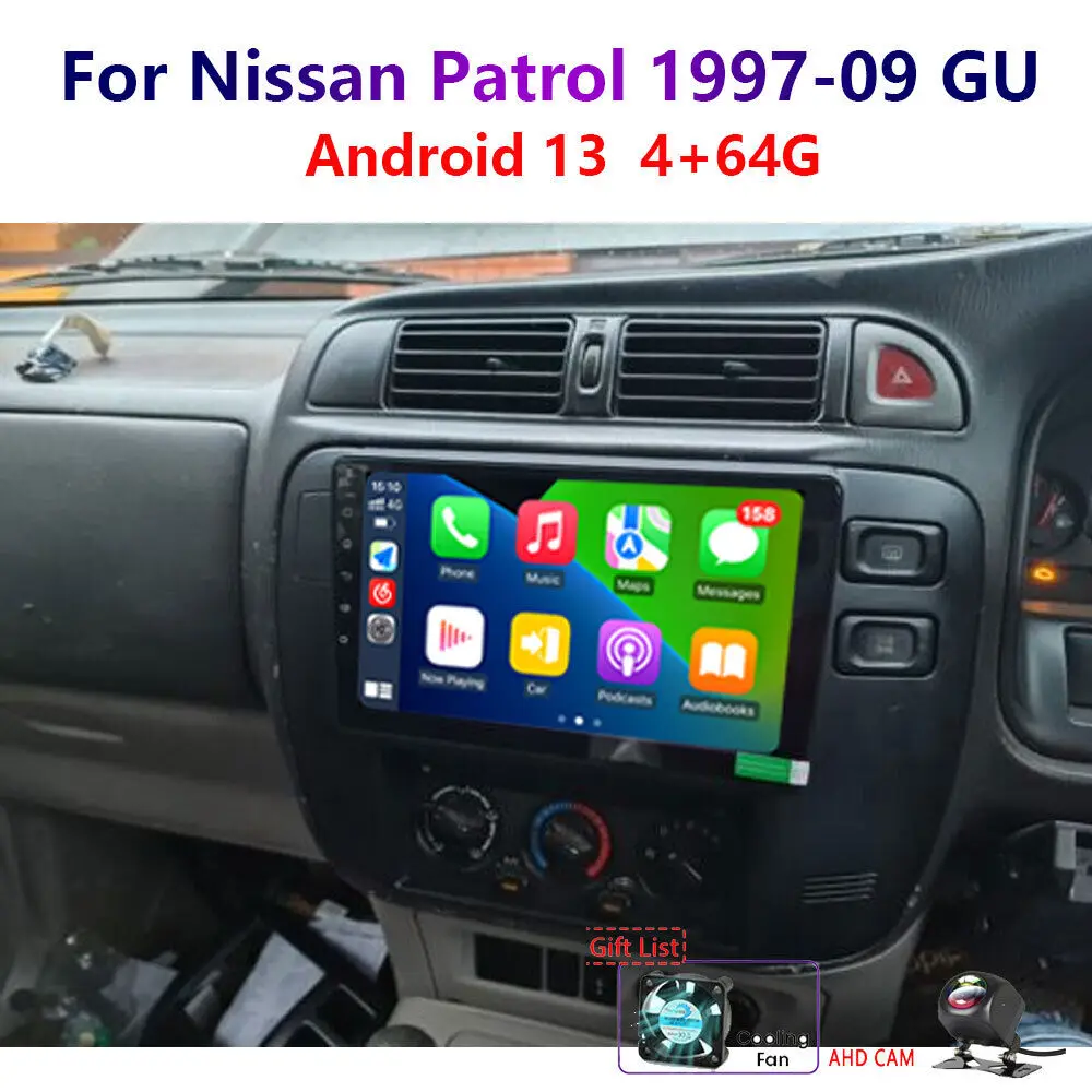 For Nissan Patrol 1997-09 GU 4-64G Android 13 Wireless Carplay Car Stereo Radio GPS Wifi
For Nissan Patrol 1997-09 GU 4-64G Android 13 Wireless Carplay Car Stereo Radio GPS Wifi