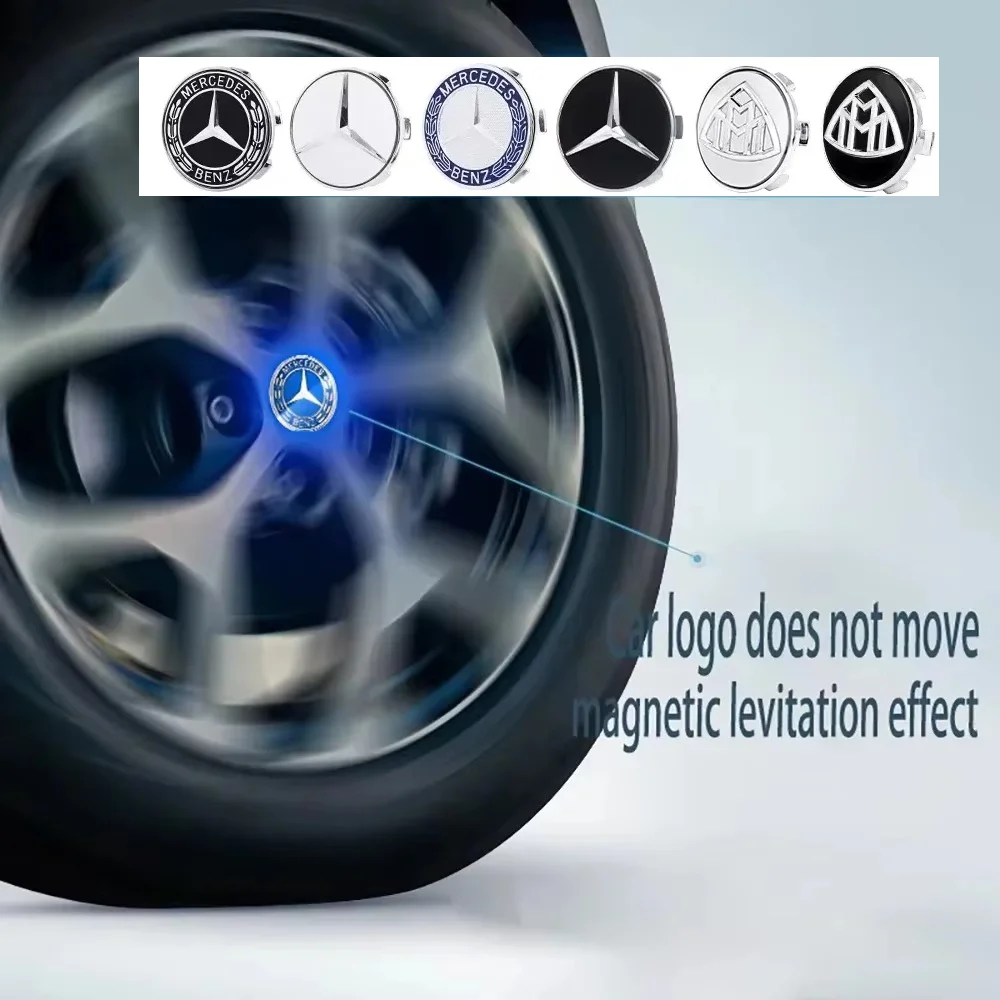 Mercedes Star Floating Center Caps 4PCS | LED Auto-illuminated Wheel Hub Covers with Dynamic Suspension Design 
Mercedes Star Floating Center Caps 4PCS | LED Auto-illuminated Wheel Hub Covers with Dynamic Suspension Design