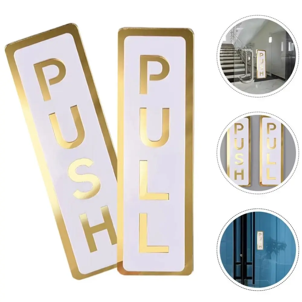 2Pcs Creative Push&Pull Window Door Sticker Acrylic Double Layer Sliding Door Logo Self-Adhesive 3D Push Pull Door Sign
2Pcs Creative Push&Pull Window Door Sticker Acrylic Double Layer Sliding Door Logo Self-Adhesive 3D Push Pull Door Sign