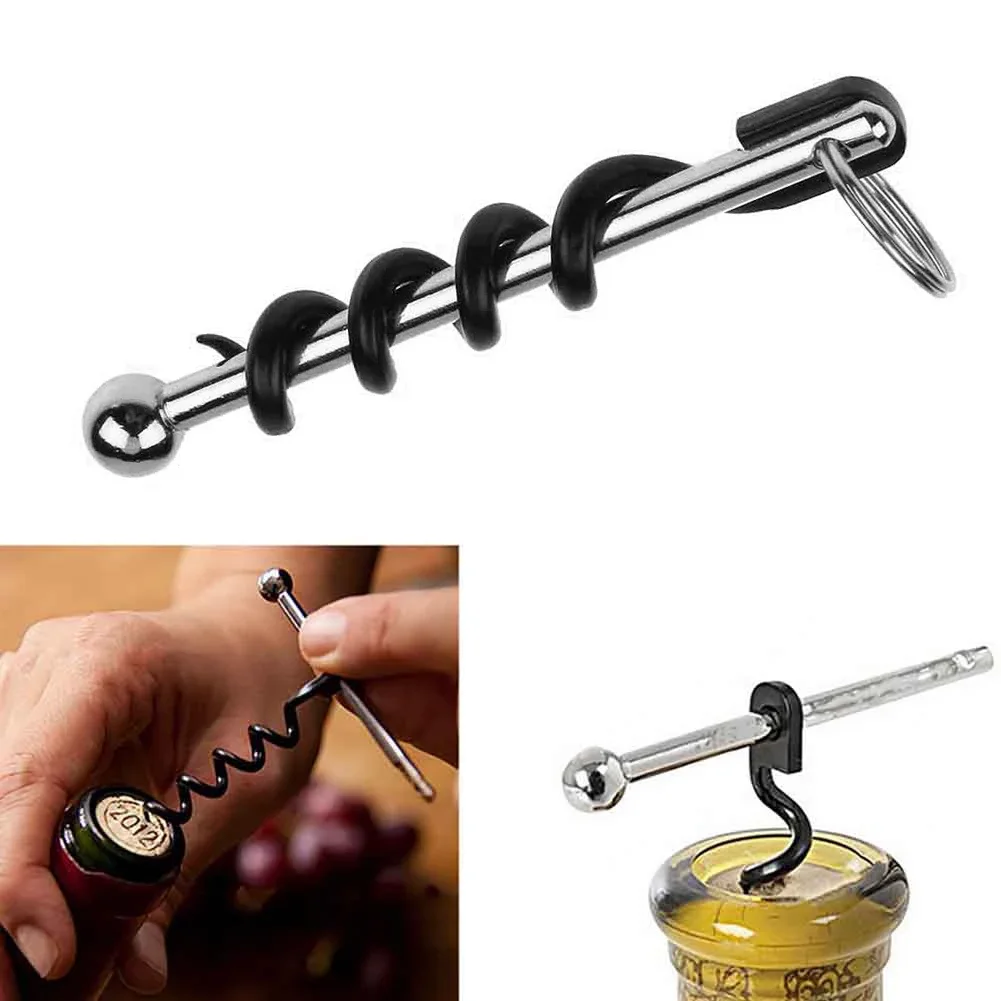 Bottle Opener Outdoor Mini EDC Cork Screw Red Wine Bottle Opener Keyring Tool Multi-functional Camping Survival Equipment Tools
Bottle Opener Outdoor Mini EDC Cork Screw Red Wine Bottle Opener Keyring Tool Multi-functional Camping Survival Equipment Tools