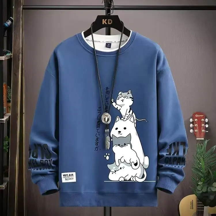 Men's Spring and Autumn New Hoodie Korean Version Trendy Brand Round Neck Long Sleeved Hoodie Man Clothing Harajuku
Men's Spring and Autumn New Hoodie Korean Version Trendy Brand Round Neck Long Sleeved Hoodie Man Clothing Harajuku