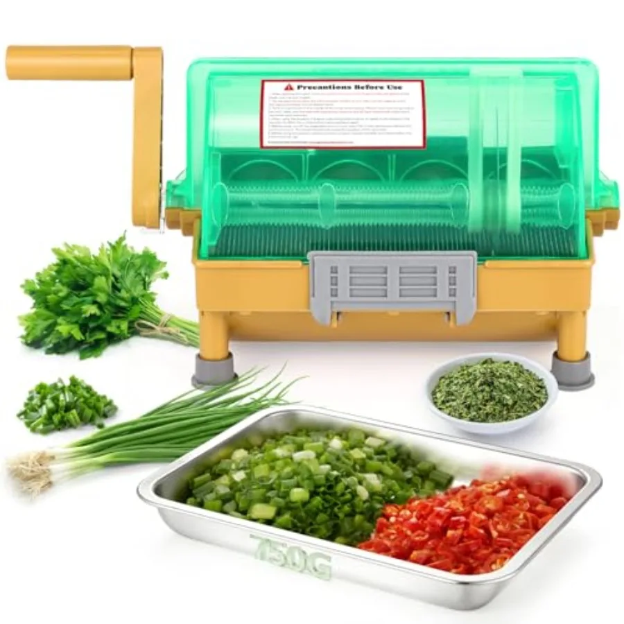 Commercial Hand Crank Scallion Cutter Green Chopper Shredder Slicer Stainless Steel Blade 3MM Chopped for Scallions Green Onion
Commercial Hand Crank Scallion Cutter Green Chopper Shredder Slicer Stainless Steel Blade 3MM Chopped for Scallions Green Onion