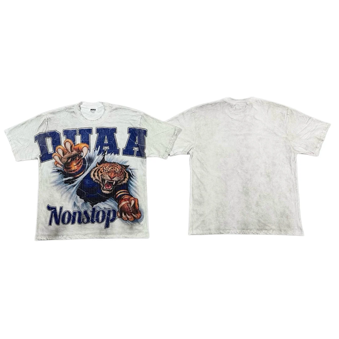 2026 Best Version DUAA American Football Tiger Printed Women Men T shirts Tees Hiphop Streetwear Men Vintage T shirt Summer
2026 Best Version DUAA American Football Tiger Printed Women Men T shirts Tees Hiphop Streetwear Men Vintage T shirt Summer