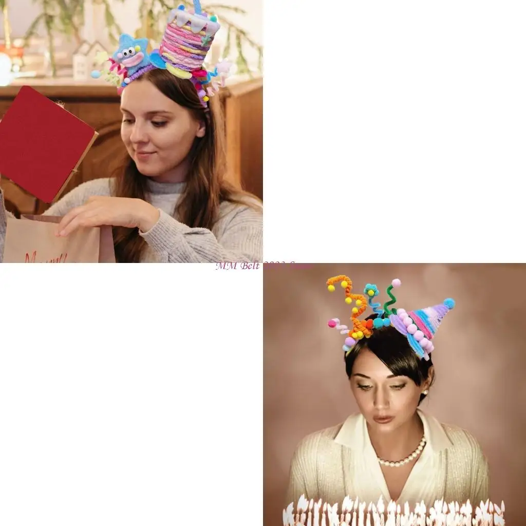 49ME Fun and Fashionable Twisted Headband Star Cake Designs Headwear Headpieces for Birthdays and Costume Balls
49ME Fun and Fashionable Twisted Headband Star Cake Designs Headwear Headpieces for Birthdays and Costume Balls