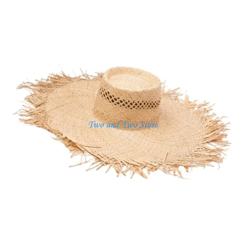 HX6F Stylish Hollow Woven Straw Hat Natural Raffia Hat With Sun Protections For Women Men Beach Vacation Outings Headwear
HX6F Stylish Hollow Woven Straw Hat Natural Raffia Hat With Sun Protections For Women Men Beach Vacation Outings Headwear