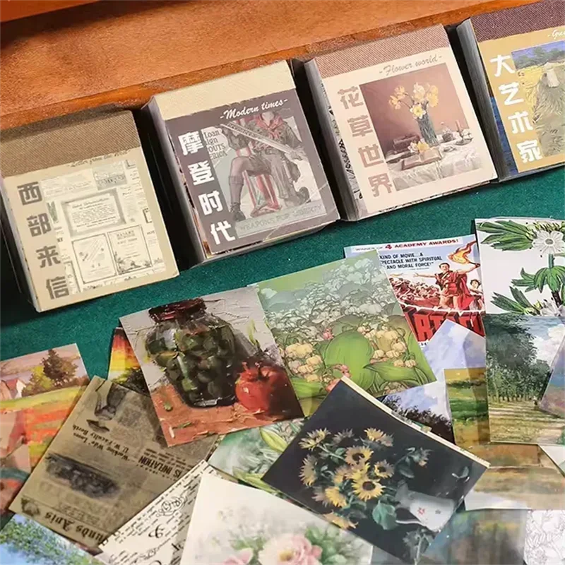 400Piece Retro Poetic Picturesque Notebooks Material Decoration Writing Sticker Pads Beans Paper Scrapbook Handbook
400Piece Retro Poetic Picturesque Notebooks Material Decoration Writing Sticker Pads Beans Paper Scrapbook Handbook