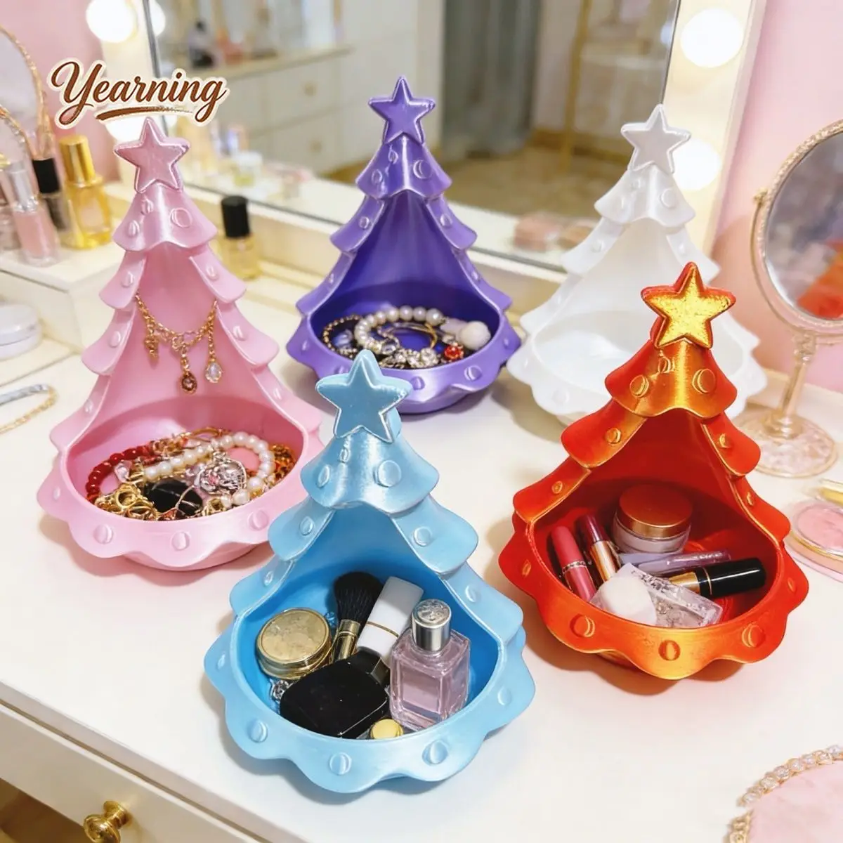 Christmas Tree Desktop Storage Box Creative Jewelry Cosmetic Organizer Home Decor Xmas Gift For Girls
Christmas Tree Desktop Storage Box Creative Jewelry Cosmetic Organizer Home Decor Xmas Gift For Girls