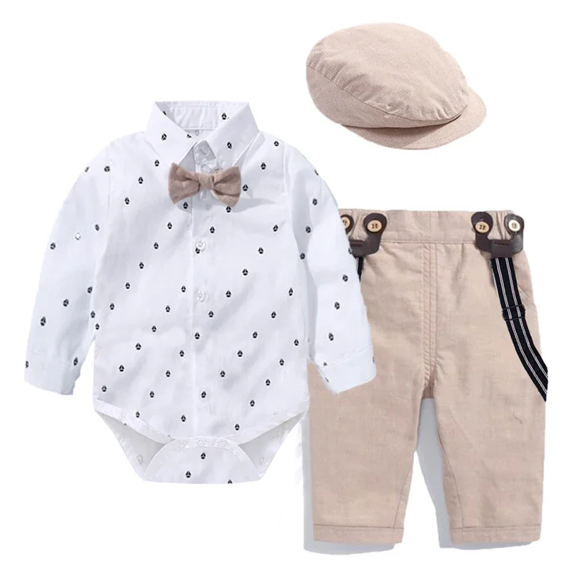 Romper Clothes Set For Baby Boy With Bow Hat Gentleman Striped Summer Suit With Bow Toddler Kid Bodysuit Set Infant Boy Clothing
Romper Clothes Set For Baby Boy With Bow Hat Gentleman Striped Summer Suit With Bow Toddler Kid Bodysuit Set Infant Boy Clothing