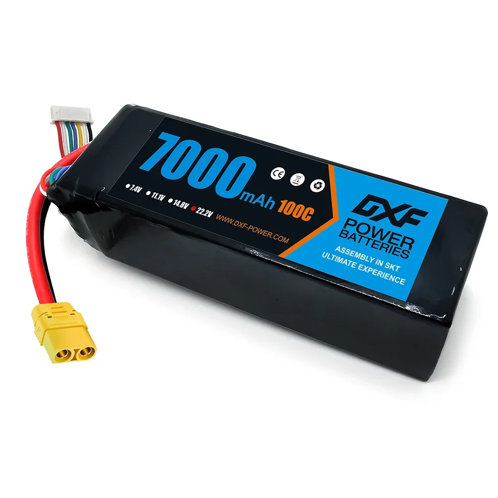 DXF 6S Lipo 7000mAh Battery 22.2V 100C with EC5 Plug SoftCase for 1/8 Buggy Truggy Offroad Car Boat Truck Airplane UAV RACING
DXF 6S Lipo 7000mAh Battery 22.2V 100C with EC5 Plug SoftCase for 1/8 Buggy Truggy Offroad Car Boat Truck Airplane UAV RACING