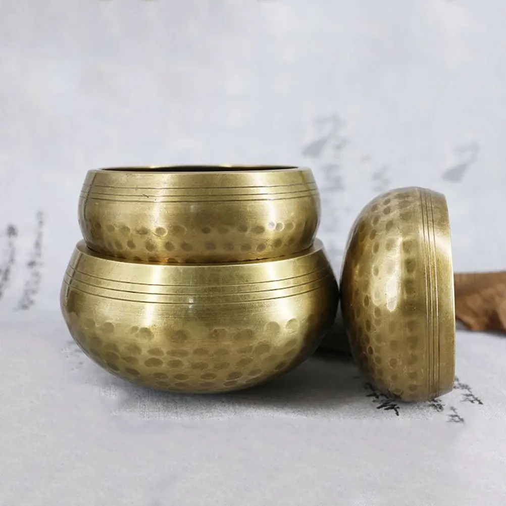 1Set Tibetan Buddha Singing Bowl Flat Bottom Meditation Bowl for Yoga Meditation Spiritual Therapy Sound Healing Buddhism 
1Set Tibetan Buddha Singing Bowl Flat Bottom Meditation Bowl for Yoga Meditation Spiritual Therapy Sound Healing Buddhism