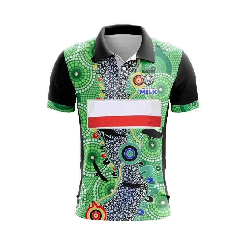 2024 CANBERRA RAIDERS Мужская рубашка-поло для регби, размер S--5XL (печать имени и номера)
2024 CANBERRA RAIDERS Мужская рубашка-поло для регби, размер S--5XL (печать имени и номера)