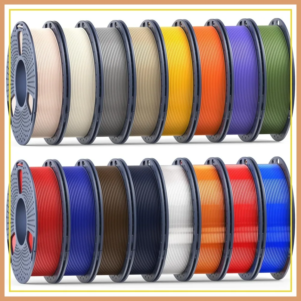 1.75mm PETG Filament Bundle, 16 Spools 250g Each, Multi-Color Set for 3D Printing
1.75mm PETG Filament Bundle, 16 Spools 250g Each, Multi-Color Set for 3D Printing
