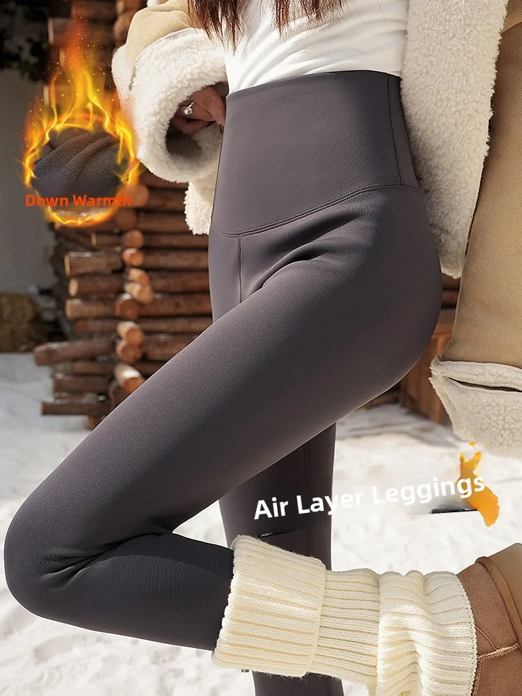 Thiened Fce штаны для йоги с высокой талией, женская верхняя одежда, зимние воздушные многослойные леггинсы с контролем живота, повседневные длинные брюки
Thiened Fce штаны для йоги с высокой талией, женская верхняя одежда, зимние воздушные многослойные леггинсы с контролем живота, повседневные длинные брюки