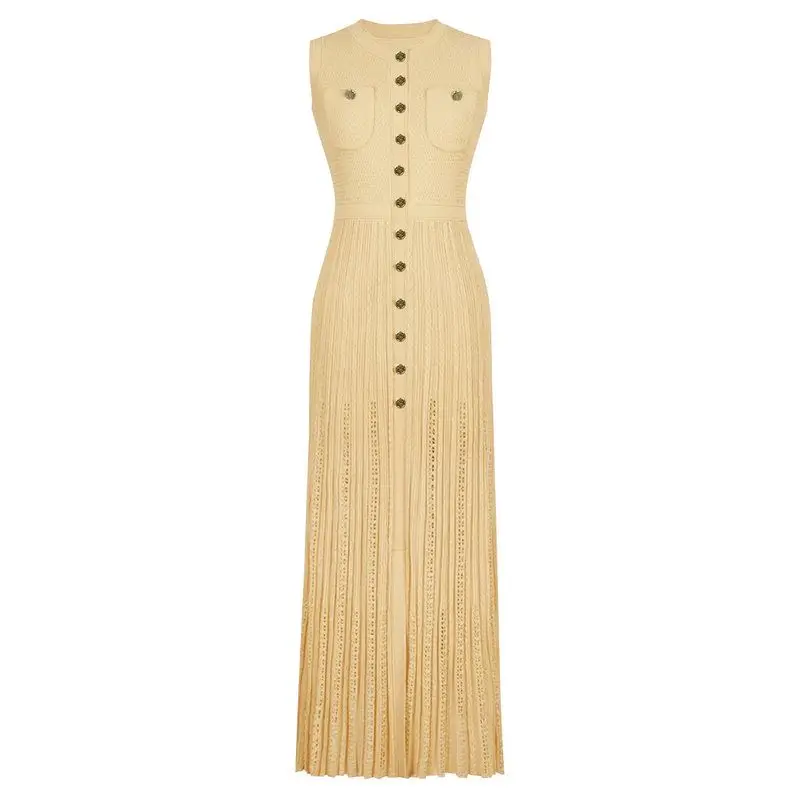 High Quality Summer New Style Long Slim Fit Sleeveless Women's Dress Hollow out Celebrity Lady Fashion Elegant Style
High Quality Summer New Style Long Slim Fit Sleeveless Women's Dress Hollow out Celebrity Lady Fashion Elegant Style