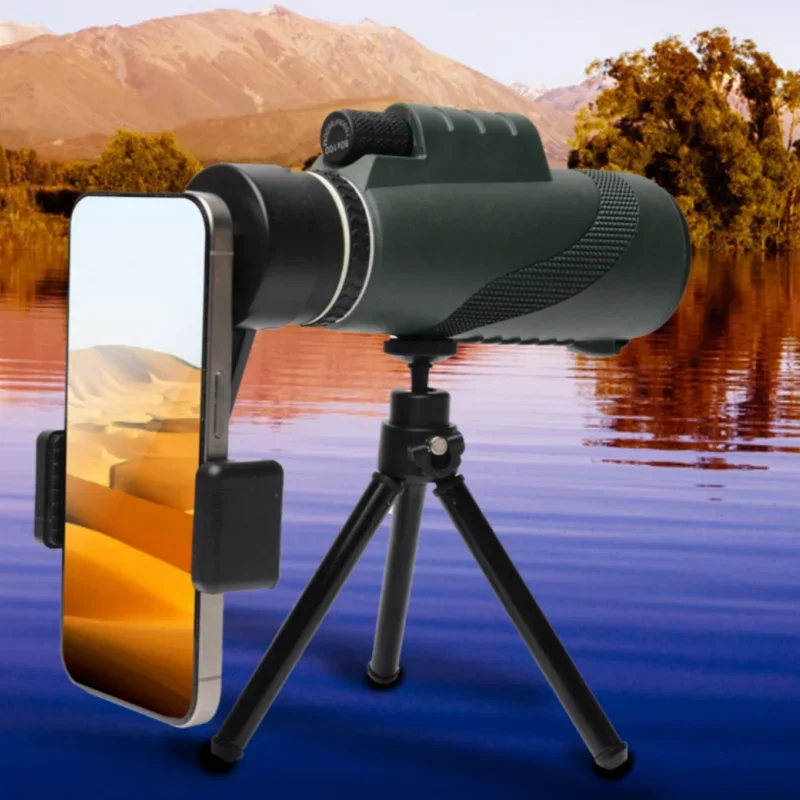 Remote Portable Monocular Telescope 80 * 100 High-definition High Magnification with Smartphone Stand and Tripod Binoculars
Remote Portable Monocular Telescope 80 * 100 High-definition High Magnification with Smartphone Stand and Tripod Binoculars