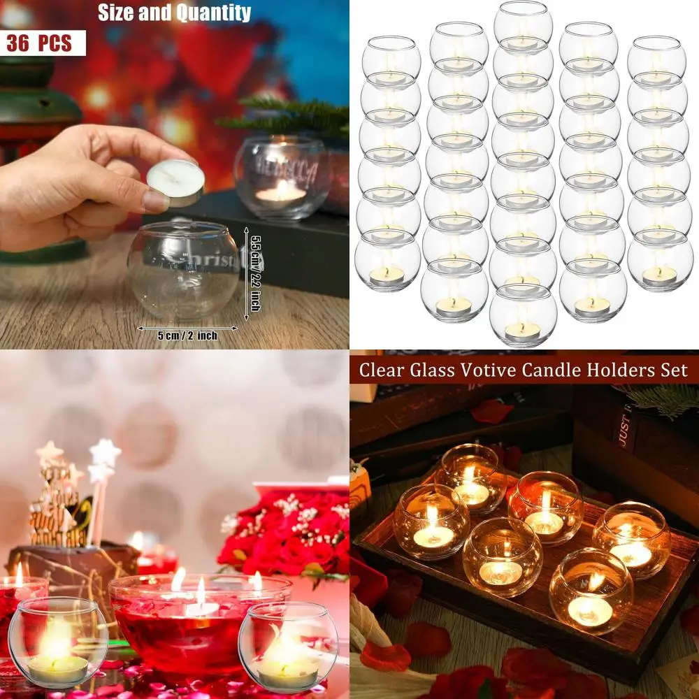 Набор из 36 стеклянных подсвечников, 1,97 x 2,17 дюйма, идеально подходит для чайных свечей, свадеб, вечеринок и домашнего декора
Набор из 36 стеклянных подсвечников, 1,97 x 2,17 дюйма, идеально подходит для чайных свечей, свадеб, вечеринок и домашнего декора