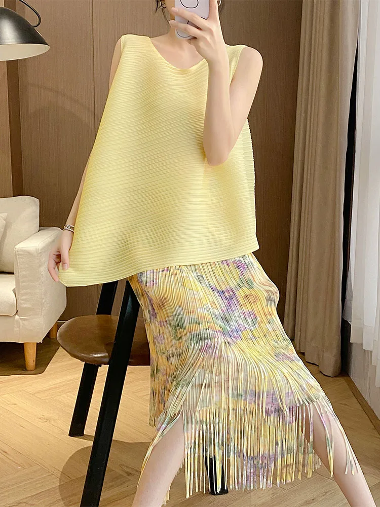 Fluorescent Yellow Svel ter Ne Floral Lace-Up Skirt And Top Set Women's Faion Summer Outfit Polyester Blend
Fluorescent Yellow Svel ter Ne Floral Lace-Up Skirt And Top Set Women's Faion Summer Outfit Polyester Blend