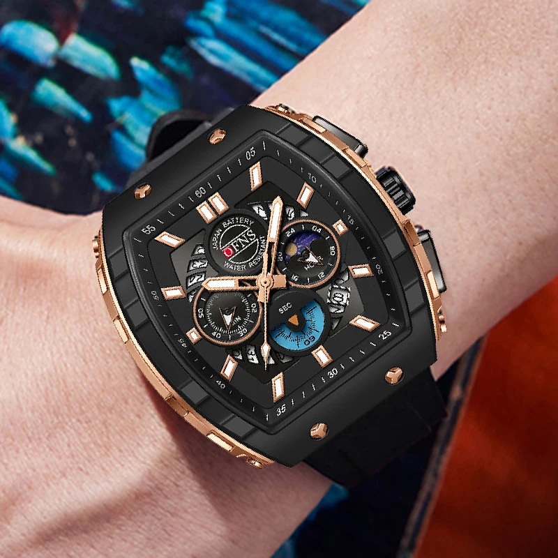 Chronograph Men Watches For Male Clock Sports Multifunction Men Quartz Wrist Watches Date Silicone Band Top Brand Luxury
Chronograph Men Watches For Male Clock Sports Multifunction Men Quartz Wrist Watches Date Silicone Band Top Brand Luxury