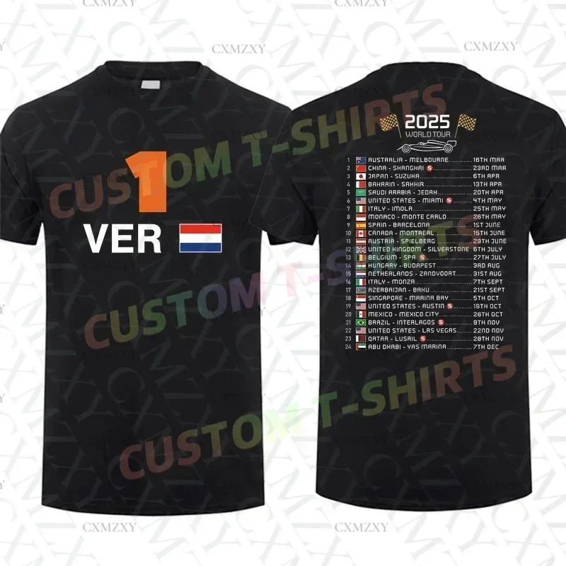 Men Max 2025 Race Calendar Formula Verstappens T-shirt Casual T Shirt Graphic Summer Short Sleeves 100% Cotton S-3XL
Men Max 2025 Race Calendar Formula Verstappens T-shirt Casual T Shirt Graphic Summer Short Sleeves 100% Cotton S-3XL