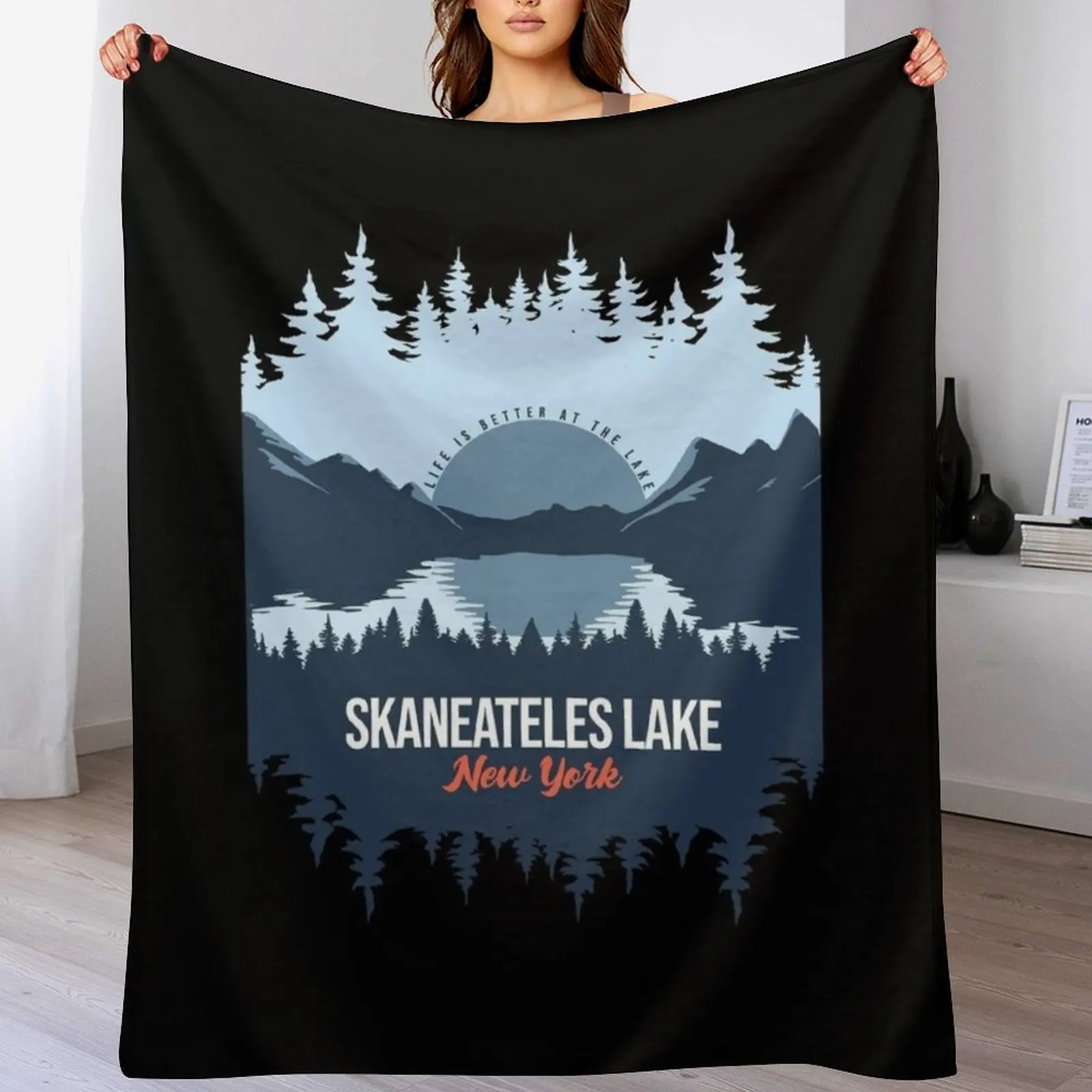 Skaneateles Lake New York Lake With Mountain And Pine Tree Throw Blanket Air Conditioner Soft Blanket for Office Home
Skaneateles Lake New York Lake With Mountain And Pine Tree Throw Blanket Air Conditioner Soft Blanket for Office Home