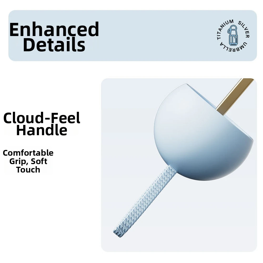 UV Protection Titanium Silver Sun Umbrella Portable Lightweight Capsule Folding Umbrellas Suitable for Both Sun and Rain
UV Protection Titanium Silver Sun Umbrella Portable Lightweight Capsule Folding Umbrellas Suitable for Both Sun and Rain