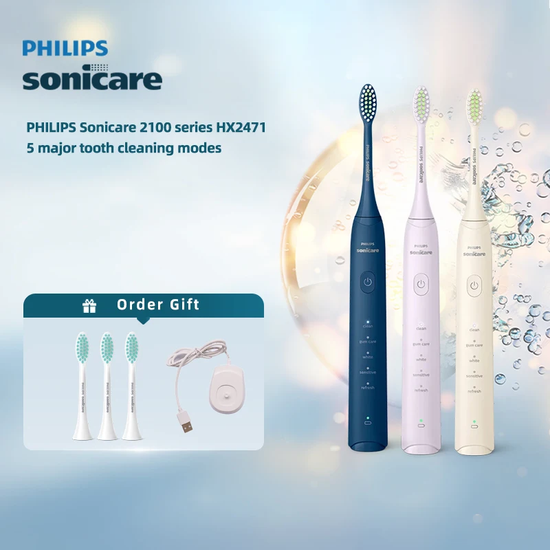 PHILIPS HX2471 Sonicare электрическая зубная щетка с зарядкой через USB для взрослых Sonic Wave 4, режим очистки, зубная щетка, глубокая чистка зубов, щетка для отбеливания зубов
PHILIPS HX2471 Sonicare электрическая зубная щетка с зарядкой через USB для взрослых Sonic Wave 4, режим очистки, зубная щетка, глубокая чистка зубов, щетка для отбеливания зубов