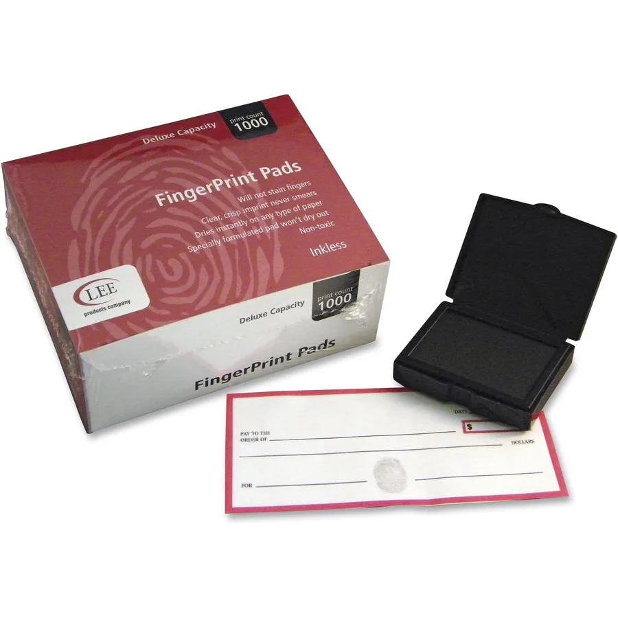 Inkless Fingerprint Pad for Clean Impression Use, Pack of 12 Units
Inkless Fingerprint Pad for Clean Impression Use, Pack of 12 Units