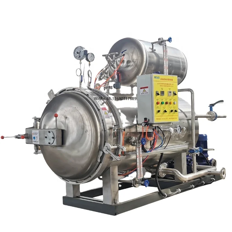 Pouch Bottle Jars Canned Food Beef Meat Fish Tuna Onion Curry Drink Autoclave Chamber Pot Retort Sterilizer Autoclave Machine
Pouch Bottle Jars Canned Food Beef Meat Fish Tuna Onion Curry Drink Autoclave Chamber Pot Retort Sterilizer Autoclave Machine