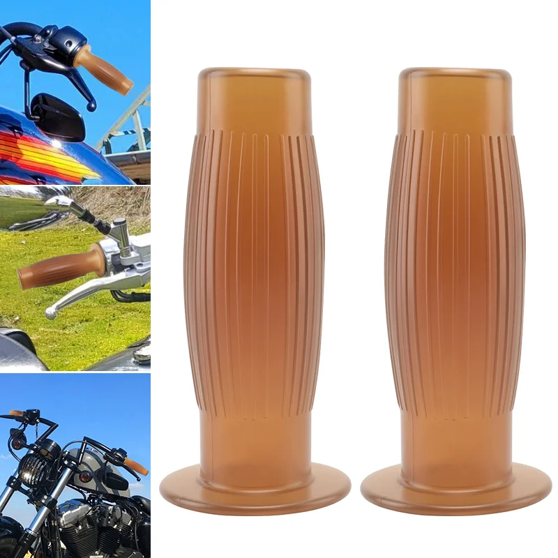 Коричневые универсальные ручки для мотоцикла в стиле ретро, нескользящие резиновые ручки на руль для скутера, мотокросса, мотоциклетные ручки
Коричневые универсальные ручки для мотоцикла в стиле ретро, нескользящие резиновые ручки на руль для скутера, мотокросса, мотоциклетные ручки