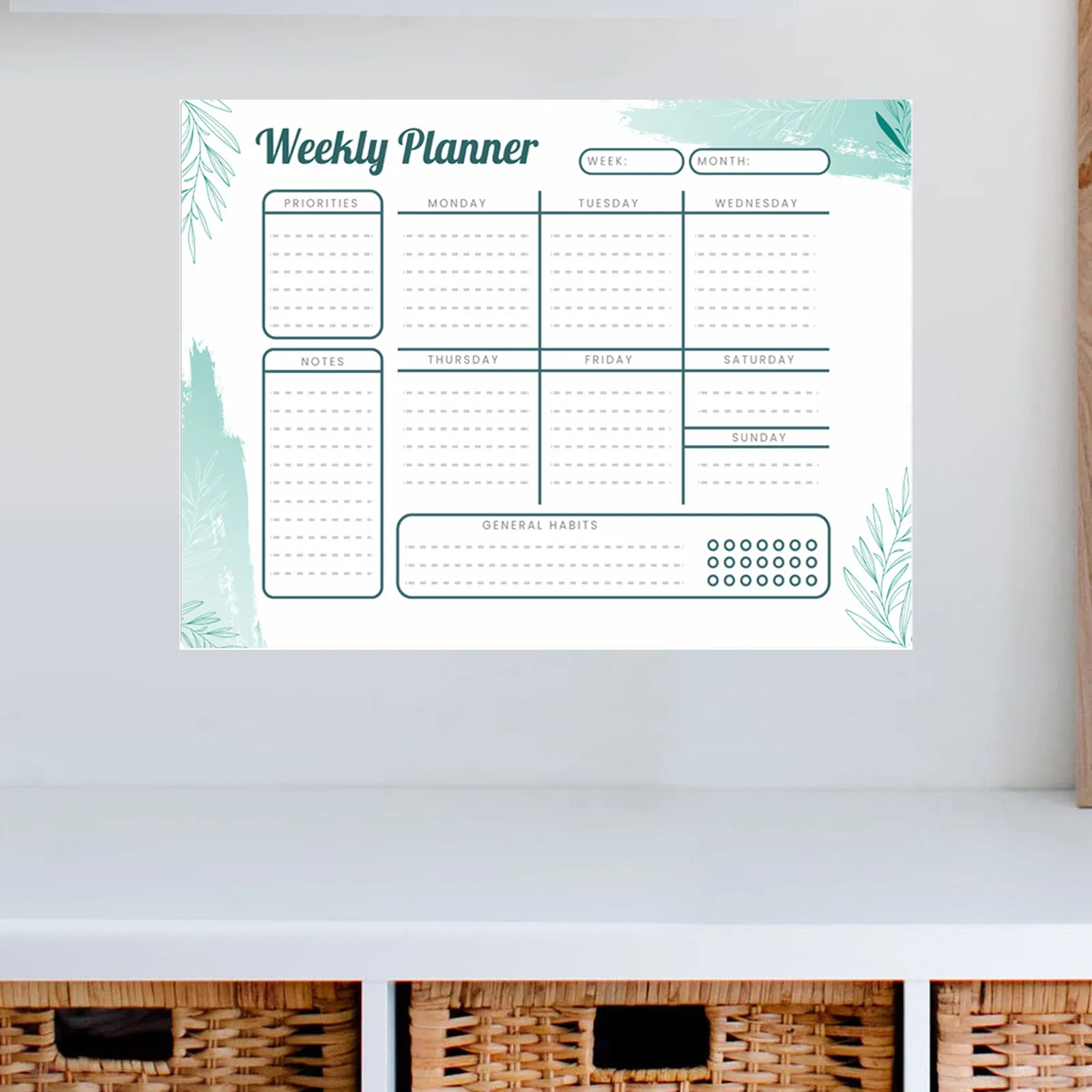 12x16 Inch Sticky Weekly Planner Whiteboard Self Adhesive Dry Erase Reusable Calendar for Wall Home Schedule Board
12x16 Inch Sticky Weekly Planner Whiteboard Self Adhesive Dry Erase Reusable Calendar for Wall Home Schedule Board