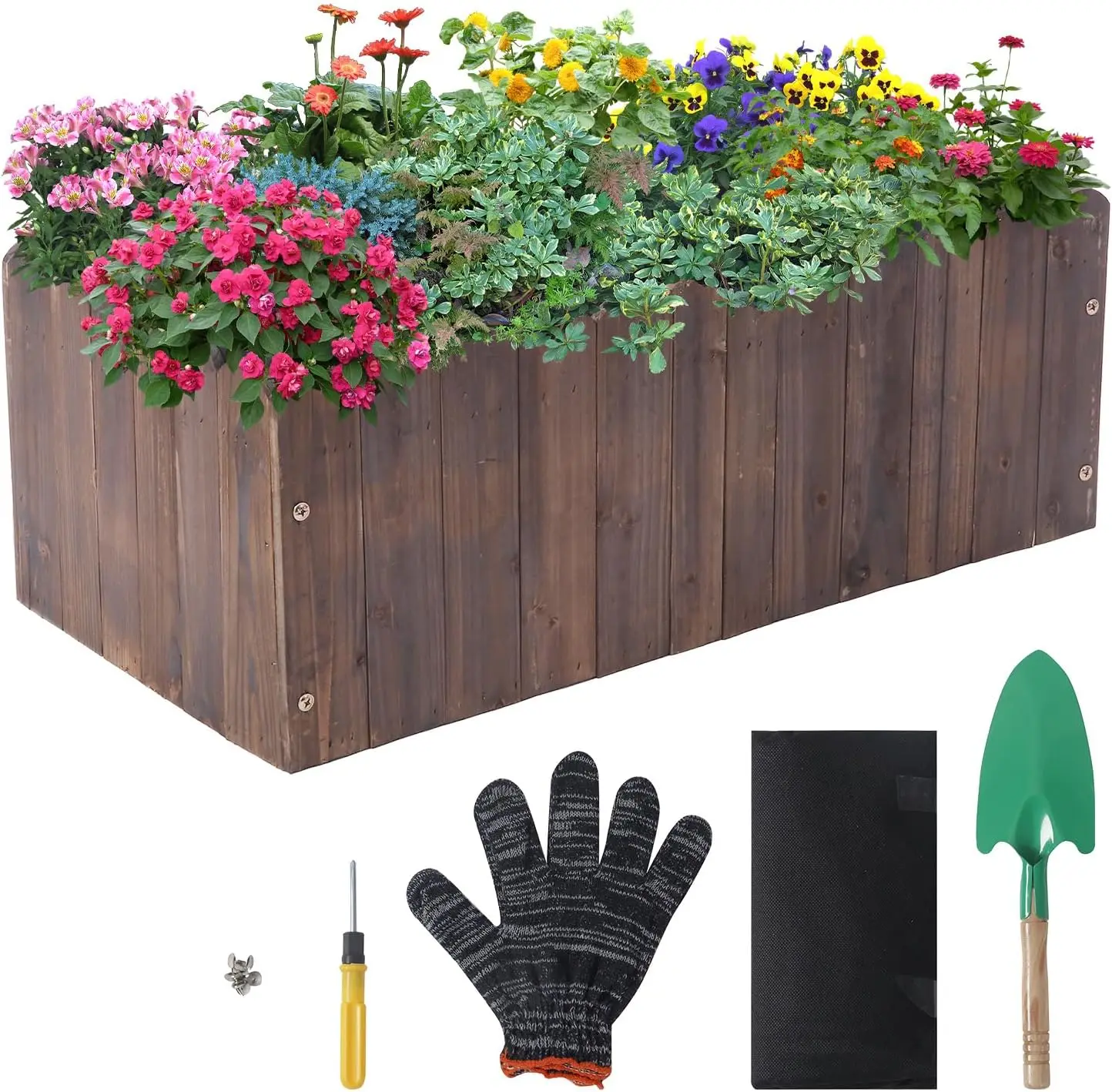 32" x 16" x 12" Outdoor Wooden Garden Bed, Wooden Planter Box, Garden Planters Boxes for Vegetables/Garden/Lawn/Patio,Ac
32" x 16" x 12" Outdoor Wooden Garden Bed, Wooden Planter Box, Garden Planters Boxes for Vegetables/Garden/Lawn/Patio,Ac