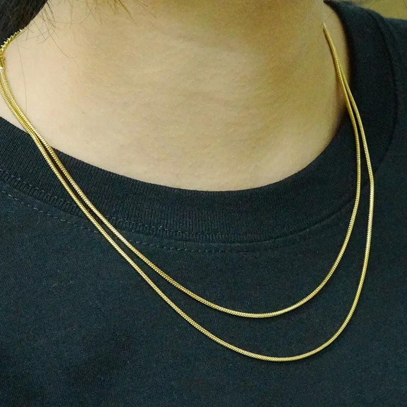 Non-fading Temperament, High-end Feeling, Gold-plated Titanium Steel Necklace, Women's Fashion Versatile Double-layer Stacked Co
Non-fading Temperament, High-end Feeling, Gold-plated Titanium Steel Necklace, Women's Fashion Versatile Double-layer Stacked Co