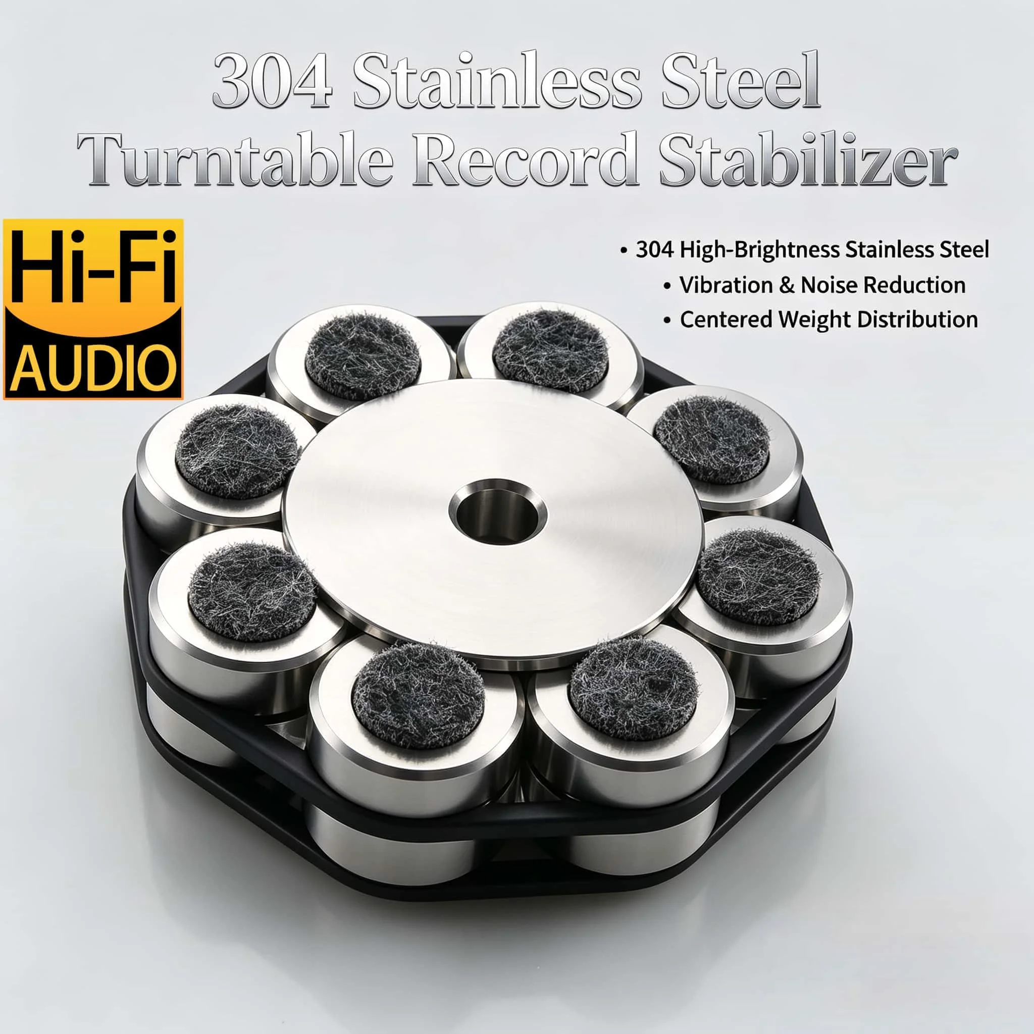 HIFI Disc Stabilizer High Record Weight Clamp for LP Vinyl Turntables Metal Disc Stabilizer for LP Vinyl Record Player Accessory
HIFI Disc Stabilizer High Record Weight Clamp for LP Vinyl Turntables Metal Disc Stabilizer for LP Vinyl Record Player Accessory