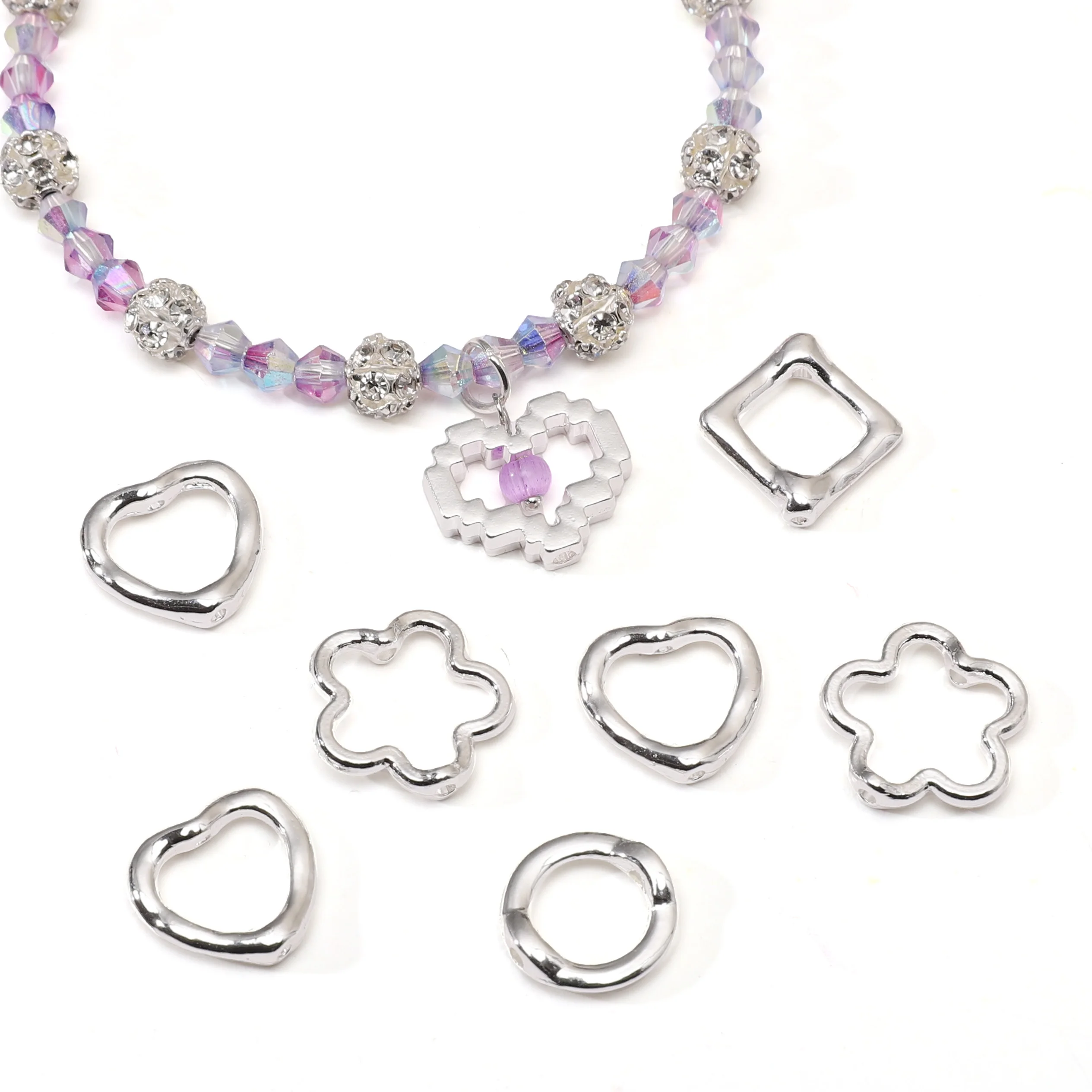 Silver beading Connector Beads Pendant Charms Eyes beads Hearts Earring Gifts Connectors for DIY Jewelry Findings Accessories
Silver beading Connector Beads Pendant Charms Eyes beads Hearts Earring Gifts Connectors for DIY Jewelry Findings Accessories