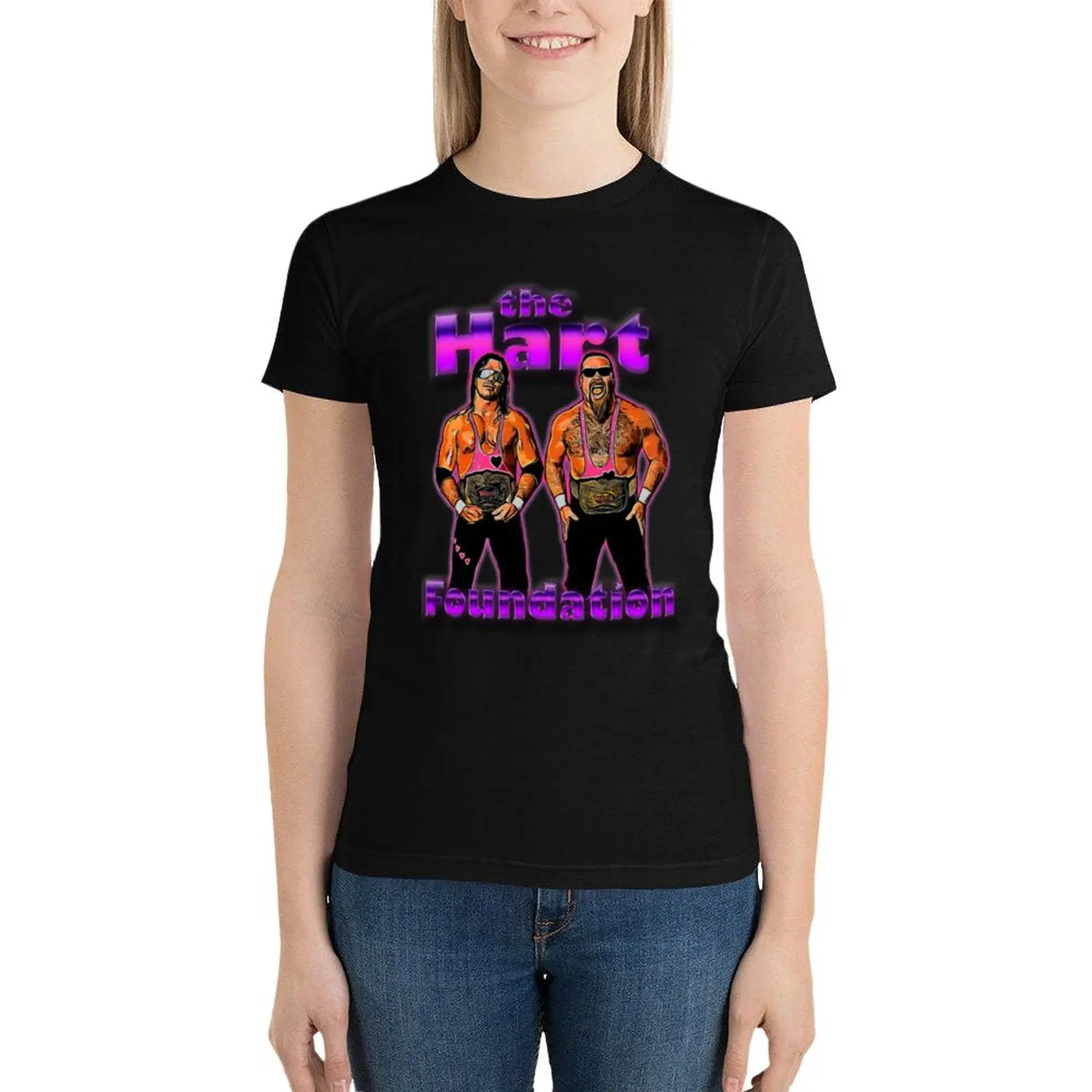 The Hart Foundation the Hart foundation T-Shirt summer tops vintage clothes T-shirt Women
The Hart Foundation the Hart foundation T-Shirt summer tops vintage clothes T-shirt Women