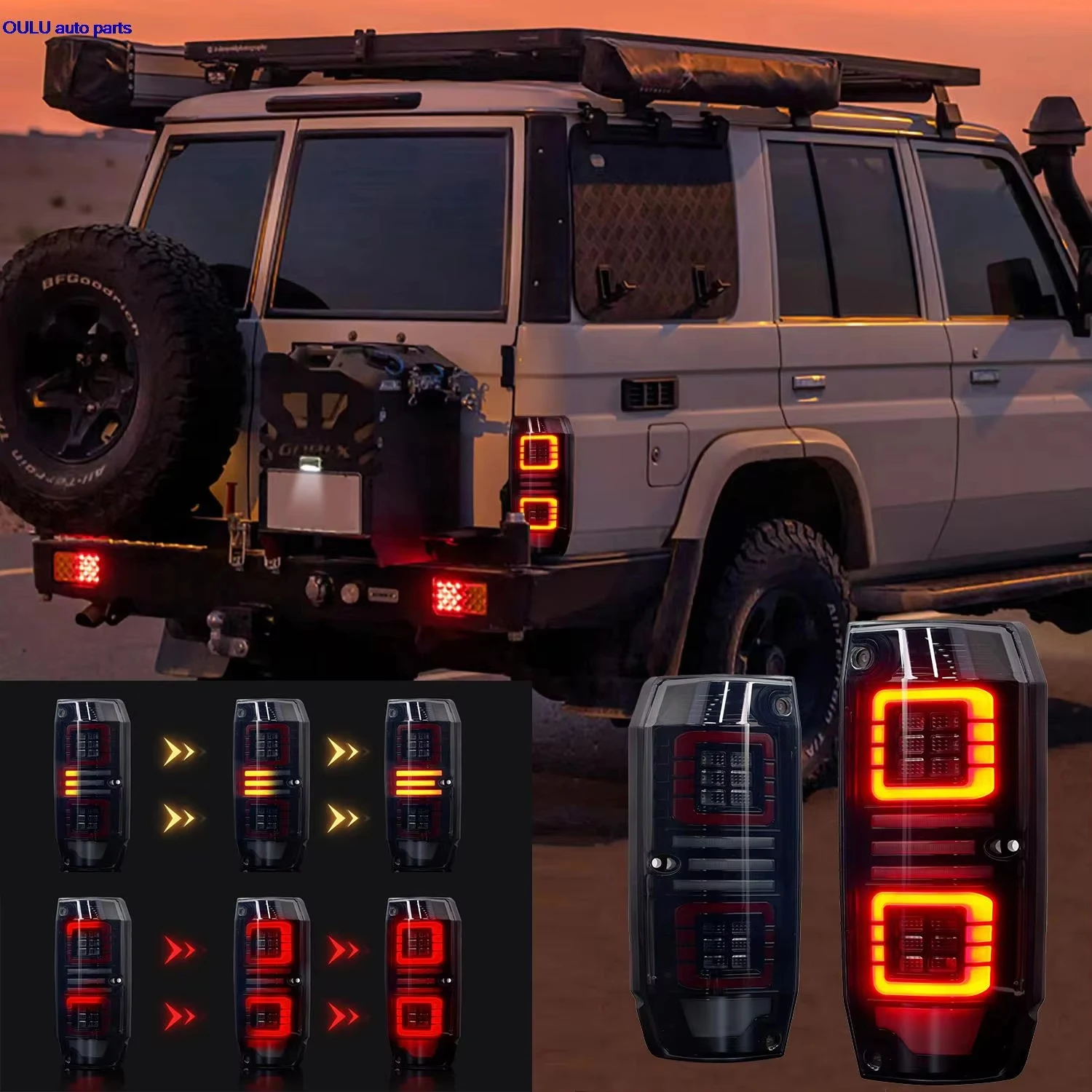 for Toyota Land Cruiser LC70 LC71 1984-2021 LED rear tail light brake light rear turn signal modified tail light assembly
for Toyota Land Cruiser LC70 LC71 1984-2021 LED rear tail light brake light rear turn signal modified tail light assembly