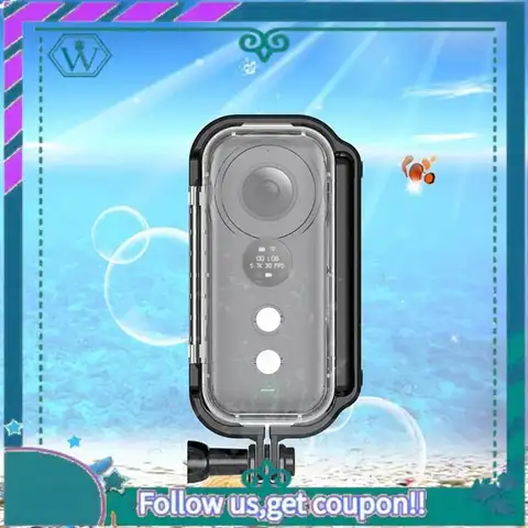 Custodia subacquea impermeabile per immersione aggiornata per fotocamera panoramica Insta360 ONE X 30M Snorkeling Nuoto Venture Protezione Shel