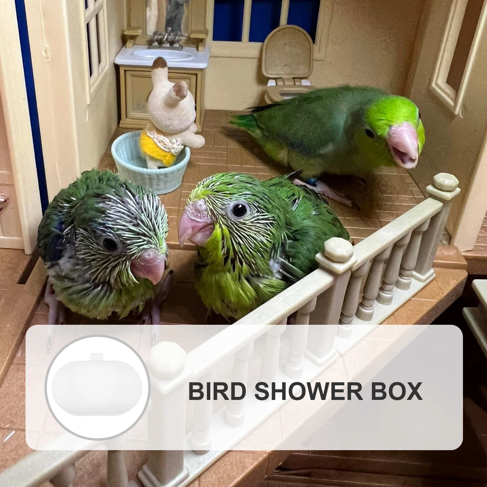 5 Pcs Bath Basin Parrot Cage Accessories Reusable Hanging Shower Box for Small Birds Reusable Bird Bathtub White Color Bathtub
5 Pcs Bath Basin Parrot Cage Accessories Reusable Hanging Shower Box for Small Birds Reusable Bird Bathtub White Color Bathtub