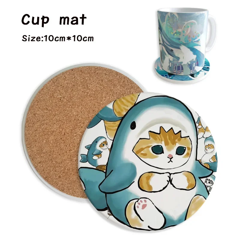 Mofusand Ceramic Absorbent Coasters Cartoon Anime Coasters Round Non-Slip Cup Mats for Gift & Home Decorative Supplies
Mofusand Ceramic Absorbent Coasters Cartoon Anime Coasters Round Non-Slip Cup Mats for Gift & Home Decorative Supplies