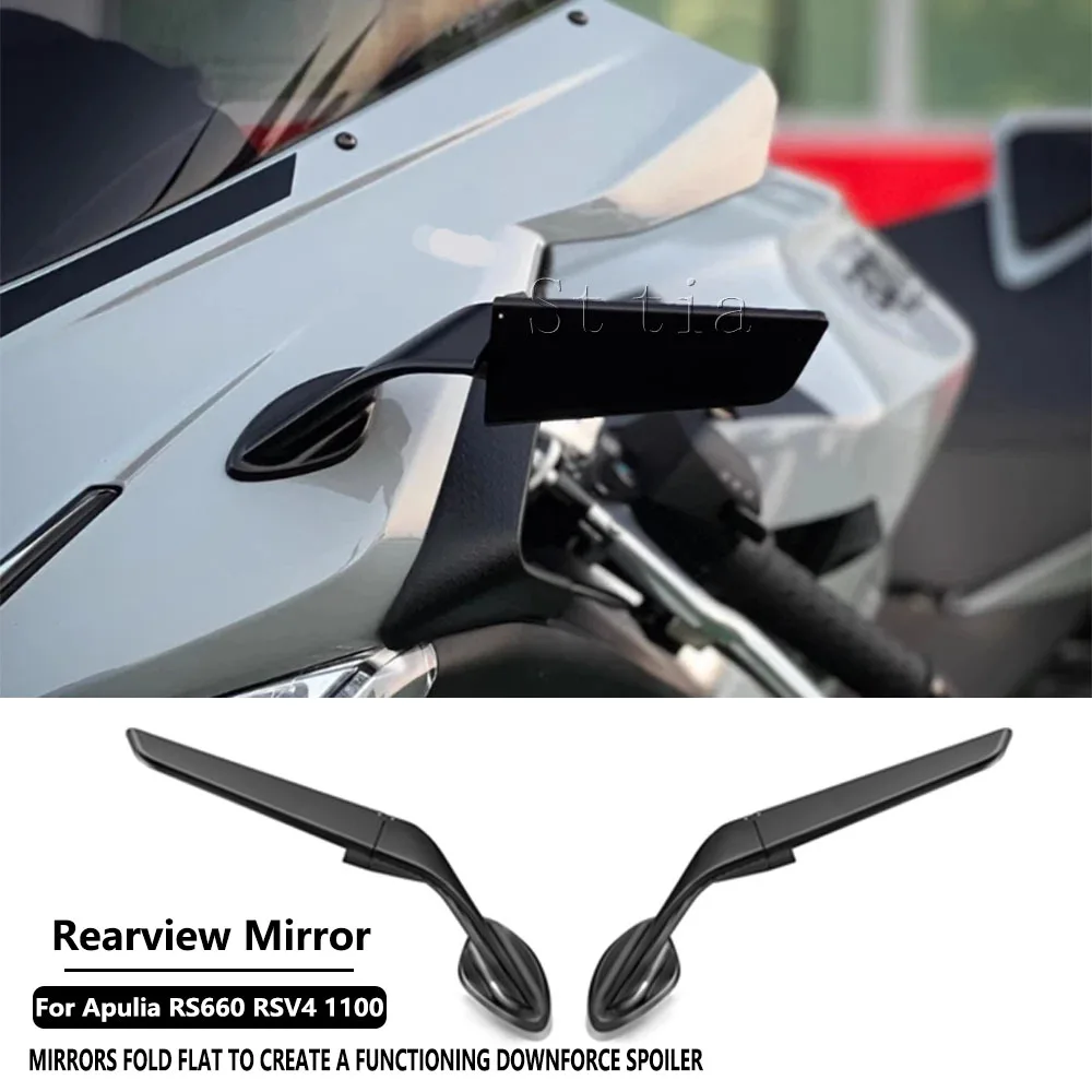 Adjustable CNC Stealth Sports Winglets Mirror for Aprilia rs660 RS660 RSV4 1100 Motorcycle Wing Mirrors 2020 2021 2022 2023 2024
Adjustable CNC Stealth Sports Winglets Mirror for Aprilia rs660 RS660 RSV4 1100 Motorcycle Wing Mirrors 2020 2021 2022 2023 2024
