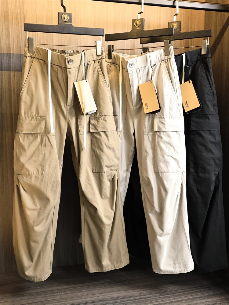 Мужские хлопковые повседневные брюки, прямые дышащие осенние модные городские брюки с эластичной резинкой на талии и застежкой-молнией, базовый цвет, молодежная посадка
Мужские хлопковые повседневные брюки, прямые дышащие осенние модные городские брюки с эластичной резинкой на талии и застежкой-молнией, базовый цвет, молодежная посадка