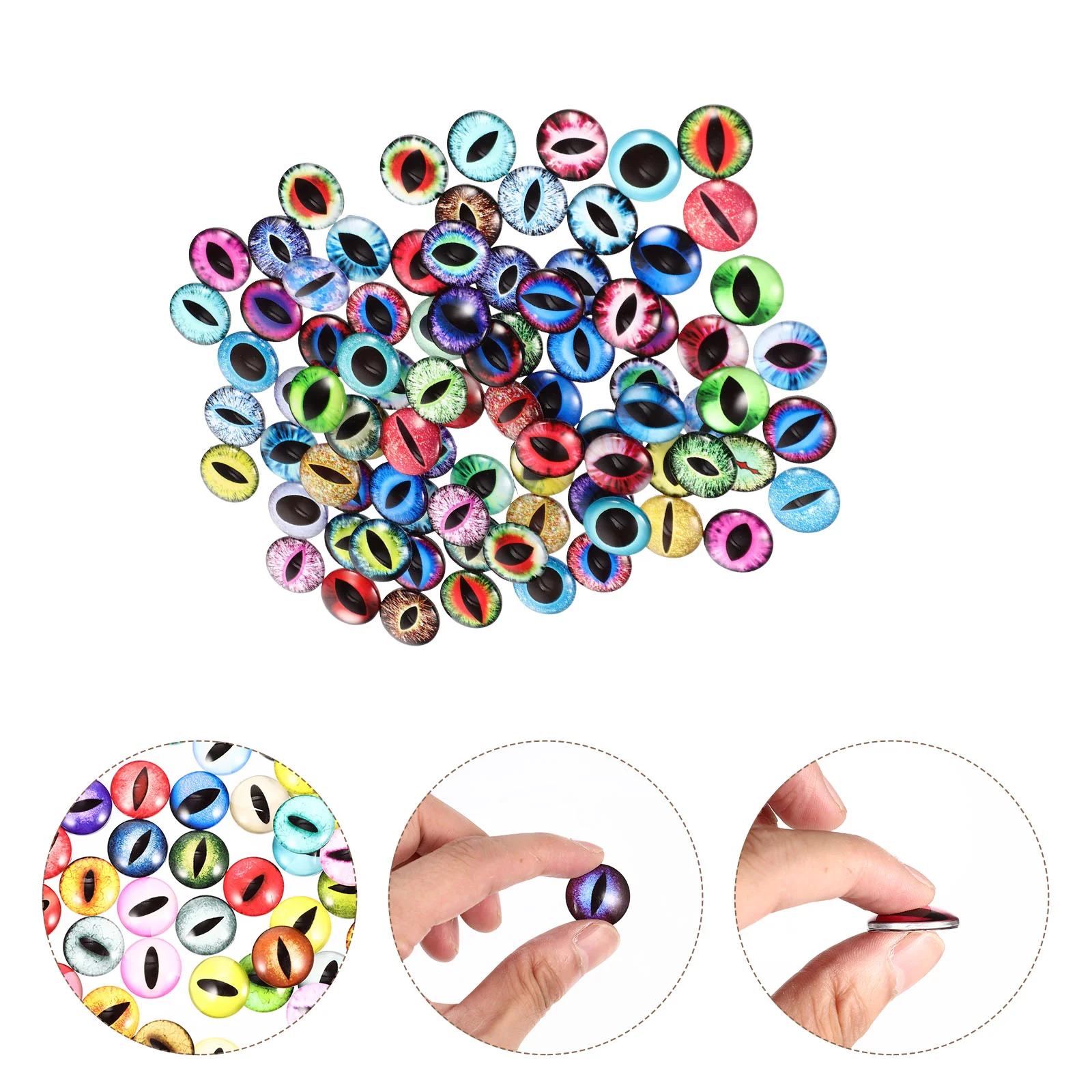 100 Pcs Handmade Glass Eyes DIY Accessories Simulated Materials Earrings Round
100 Pcs Handmade Glass Eyes DIY Accessories Simulated Materials Earrings Round
