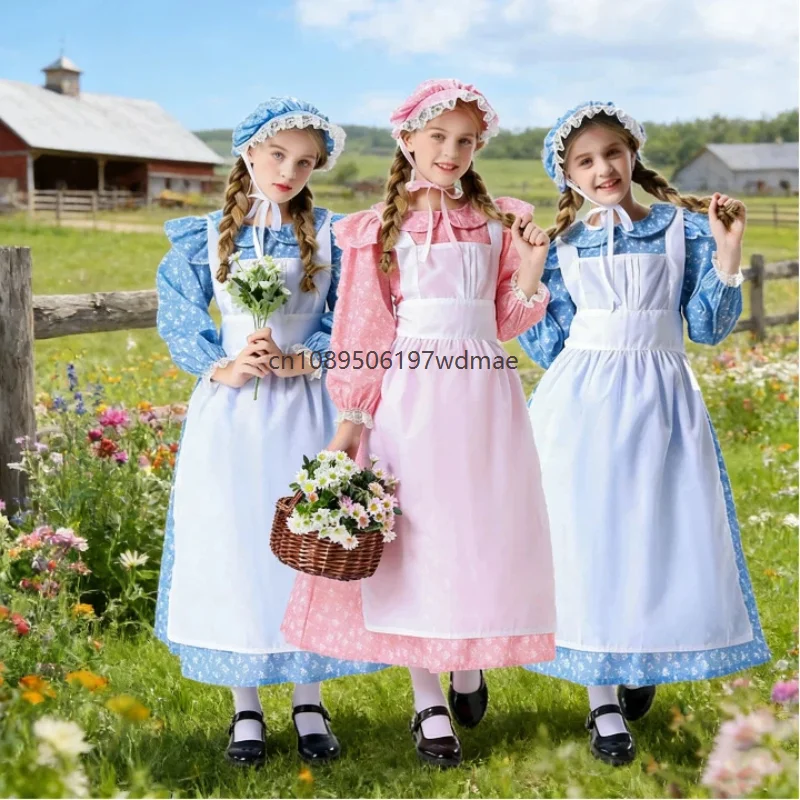 Mädchen Farm Pastoral Costumes Maid Gardens Lolita Outfits World Book Day Floral Gown Cosplay Party Performance Fancy Dress
Mädchen Farm Pastoral Costumes Maid Gardens Lolita Outfits World Book Day Floral Gown Cosplay Party Performance Fancy Dress