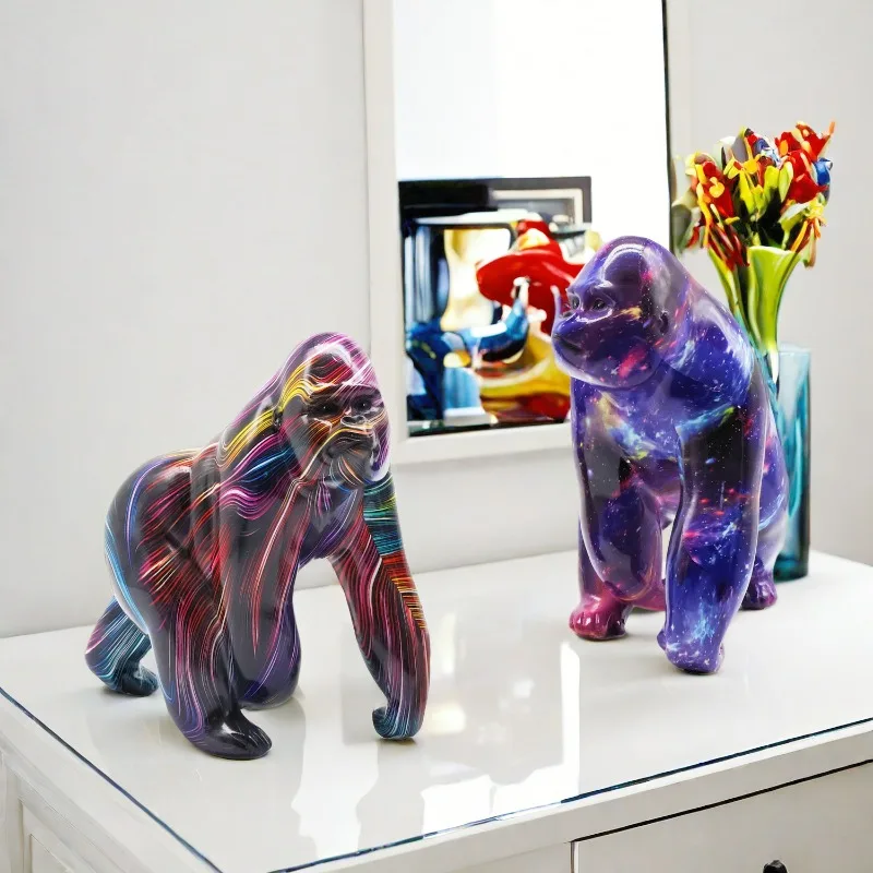 Fashion Cartoon Colored Gorilla Ornaments Hot Selling Office Decora Creative Home Decor Living Room Decorations Resin Handicraft
Fashion Cartoon Colored Gorilla Ornaments Hot Selling Office Decora Creative Home Decor Living Room Decorations Resin Handicraft