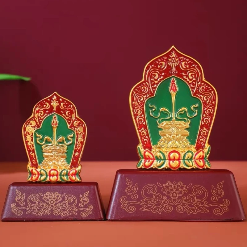 Buddhist Wenshu Sword Throne,Alloy Handicraft Tantra Six-Character Sanskrit ,Tibetan Religious Item Altars Desktop Ornament
Buddhist Wenshu Sword Throne,Alloy Handicraft Tantra Six-Character Sanskrit ,Tibetan Religious Item Altars Desktop Ornament