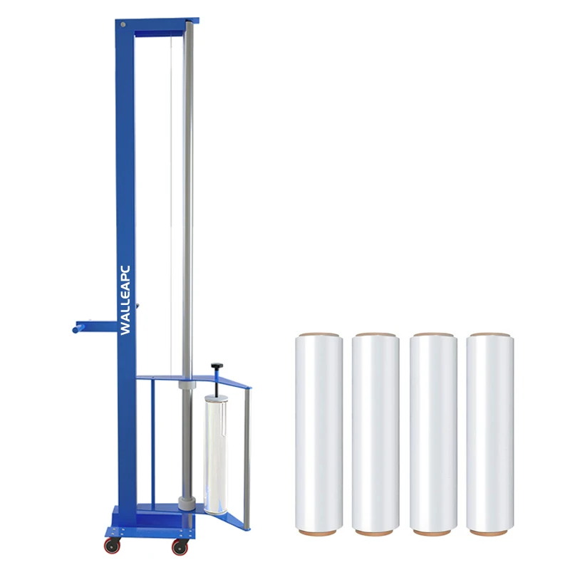 Wallepac High Efficient Stretch Film Mobile Packing Machine for Manual Vertical Pallet Wrapping Machine With Lift Membrane Frame
Wallepac High Efficient Stretch Film Mobile Packing Machine for Manual Vertical Pallet Wrapping Machine With Lift Membrane Frame